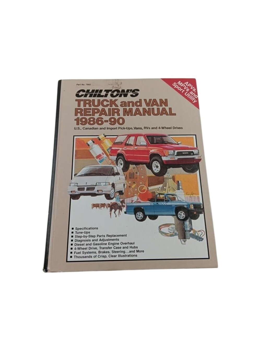 Vintage Chilton Truck And Van Repair Manual 1986-90 APVs MPVs Hardcover Book